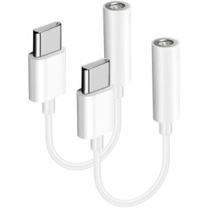 2-Pack USB C to 3.5mm Audio Adapters