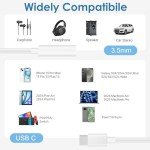 2-Pack USB C to 3.5mm Audio Adapters