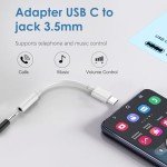 2-Pack USB C to 3.5mm Audio Adapters