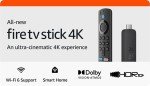 Amazon Fire TV Stick 4K - Wi-Fi 6 Streaming