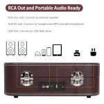 VOKSUN Portable Bluetooth Vinyl Turntable with Speakers
