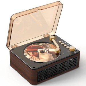 Bluetooth Portable CD Player with Speakers - Retro Style
