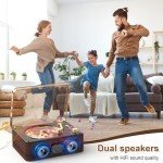 Bluetooth Portable CD Player with Speakers - Retro Style