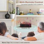 Bluetooth Portable CD Player with Speakers - Retro Style