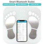 Bluetooth Smart Body Fat Digital Bathroom Scale