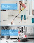 Cordless Electric Spin Scrubber with 8 Brush Heads