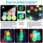 Glow-in-the-Dark Sticky Fidget Balls - 4 Pack