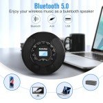 Gelielim Portable CD Player with Bluetooth & Speakers