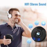 Gelielim Portable CD Player with Bluetooth & Speakers