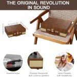 Bluetooth Portable Vinyl Record Player with Speakers