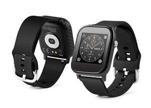 Smart Fitness Watch with Heart Rate & Temperature