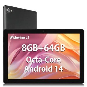 10.1" Android 14 Tablet with Octa-Core Processor