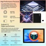 10.1" Android 14 Tablet with Octa-Core Processor