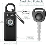 Thopeb Personal Alarm with Loud Siren & Light