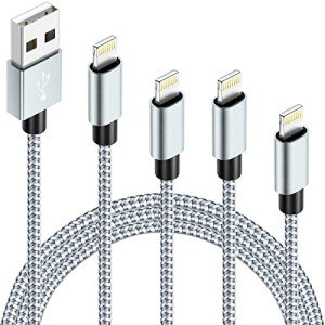iPhone Lightning Cable 4 Pack - Braided Nylon