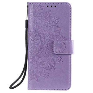 Purple PU Leather Wallet Case for Honor X7B/90