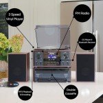 Steepletone Boston 5-in-1 Bluetooth Music Center