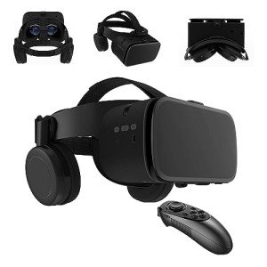 Mobile VR Headset with Remote Control for Phones