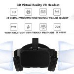 Mobile VR Headset with Remote Control for Phones