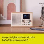 Pure Classic H4 DAB+/FM Kitchen Radio - White/Oak