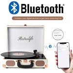 Portable Bluetooth Vinyl Record Player with Speakers