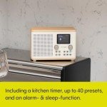 Pure Classic H4 DAB+/FM Kitchen Radio - White/Oak