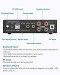 Fosi Audio DA2120A Bluetooth Stereo Amplifier with Remote