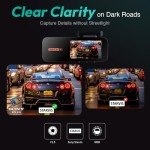 BOTSLAB 4K Dual Dash Cam with Night Vision