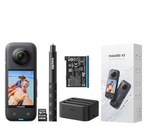 Insta360 X3 Waterproof 360 Camera Bundle