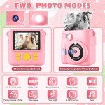 Instant Print Kids Camera with Photo Paper & Card