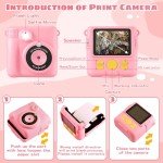 Instant Print Kids Camera with Photo Paper & Card