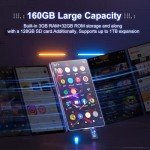 160GB Bluetooth MP3 Player with Touchscreen Display