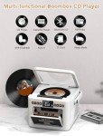 Portable Bluetooth Boombox CD Player with Speakers