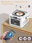 Portable Bluetooth Boombox CD Player with Speakers