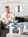 Portable Bluetooth Boombox CD Player with Speakers