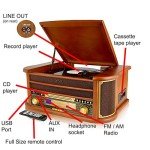 Denver 8-in-1 Retro Bluetooth Record Player System