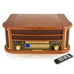 Denver 8-in-1 Retro Bluetooth Record Player System