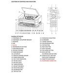 Denver 8-in-1 Retro Bluetooth Record Player System