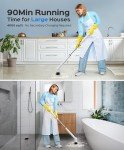 Electric Spin Scrubber with Adjustable Handle & Brushes