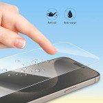 4-Pack Tempered Glass Screen Protectors for iPhone 15 Pro Max
