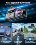 4K UHD Dash Cam with 64GB SD Card