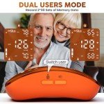 Wrist Blood Pressure Monitor with Touch Screen - Orange