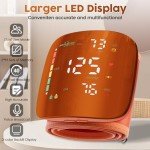 Wrist Blood Pressure Monitor with Touch Screen - Orange