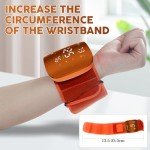 Wrist Blood Pressure Monitor with Touch Screen - Orange
