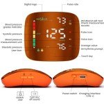 Wrist Blood Pressure Monitor with Touch Screen - Orange