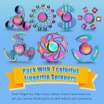 Rainbow Fidget Spinners Pack - Stress Relief Set