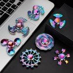 Rainbow Fidget Spinners Pack - Stress Relief Set