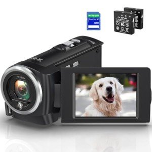 Delmodes 2.7K Vlogging Camcorder with Accessories