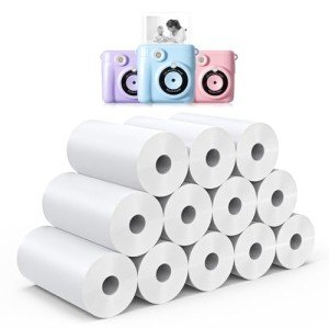12 Rolls Thermal Paper for Kids’ Cameras