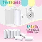 12 Rolls Thermal Paper for Kids’ Cameras